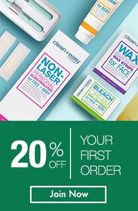 Clean & Easy advertisement to Join Newsletter to save 20% on your first order